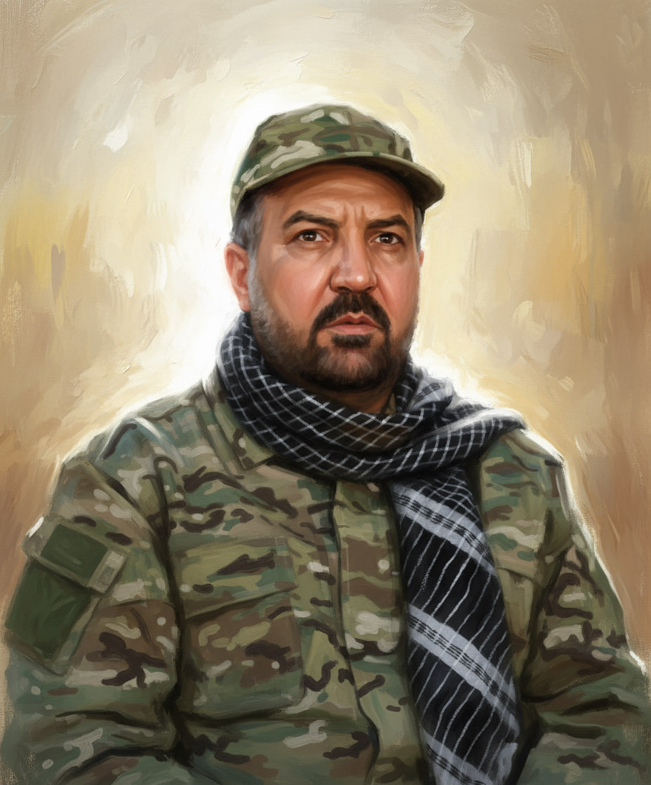 تصویرسازی چهره شهید فواد شکر